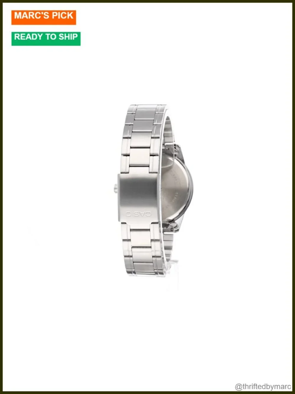 Standard Stainless Steel Easy Reader Black Dial Watch